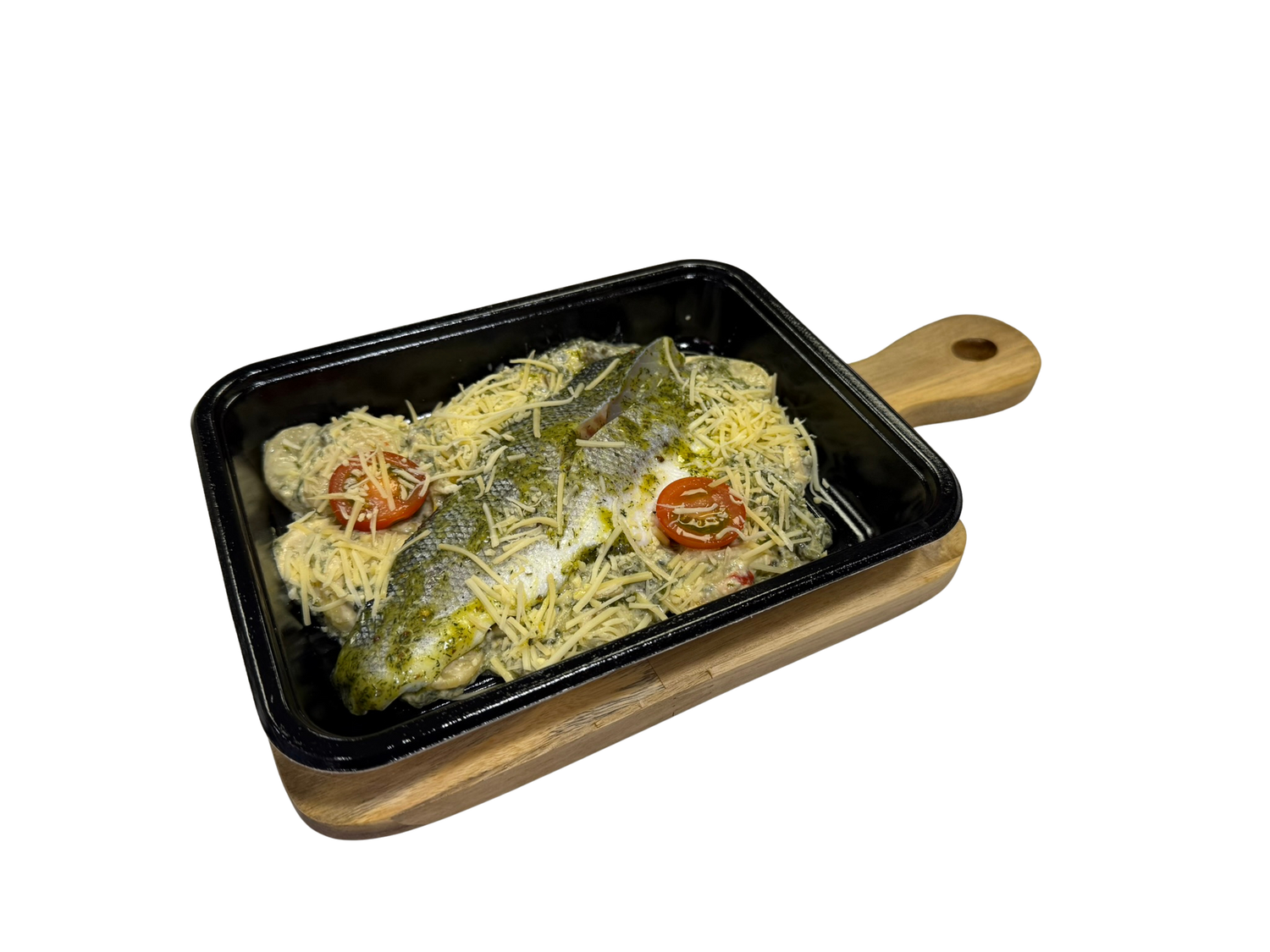 Ovenschotel zeebaarsfilet