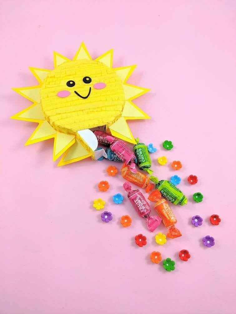 mini-piñata confeti con dulces