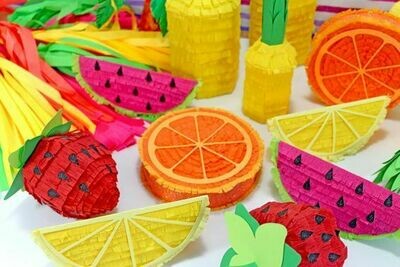Mini-piñatas frutas