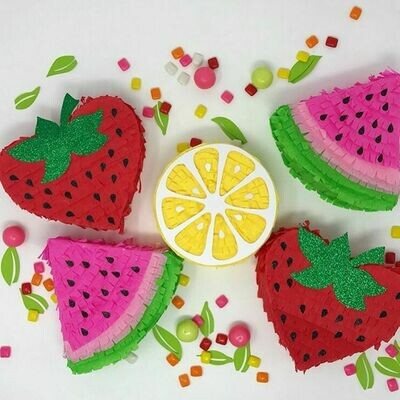 Mini-piñatas frutas