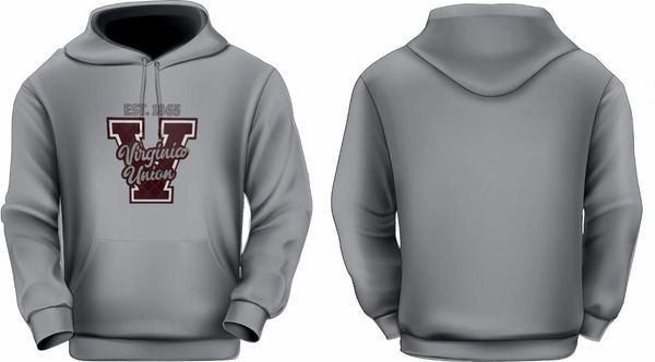 VUU 1865 GREY HOODIE SIZE SMALL
