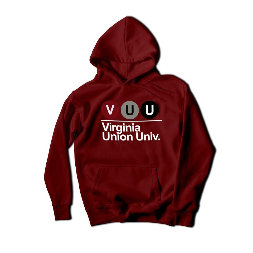 BURGUNDY SUBWAY SERIES HOODIE SIZE SMALL
