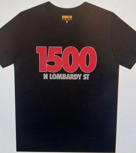 1500 N. LOMBARDY BLACK T-SHIRT