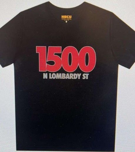1500 N. LOMBARDY BLACK T-SHIRT SIZE SMALL