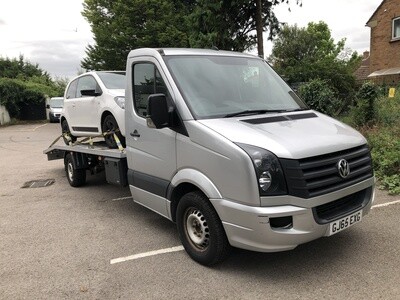 65 REG VW CRAFTER RECOVERY TRUCK,CR35 TDI 6 SPEED RECENT BED,WINCH ,AIR SUSPENSION 96K MILES ONLY **NO VAT**