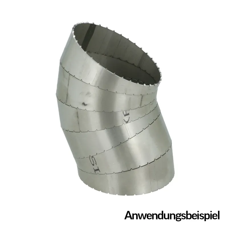 90° Stainless Pie Cut with Spigot