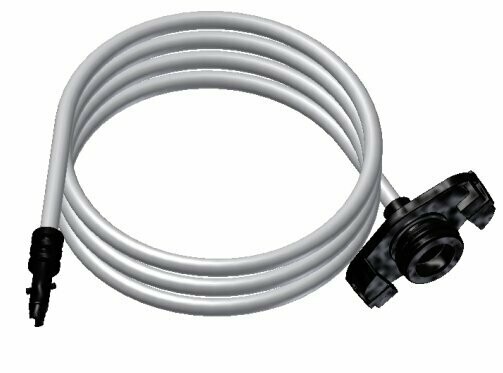 Kartuschenadapter 30/55 cc schwarz mit Schlauch