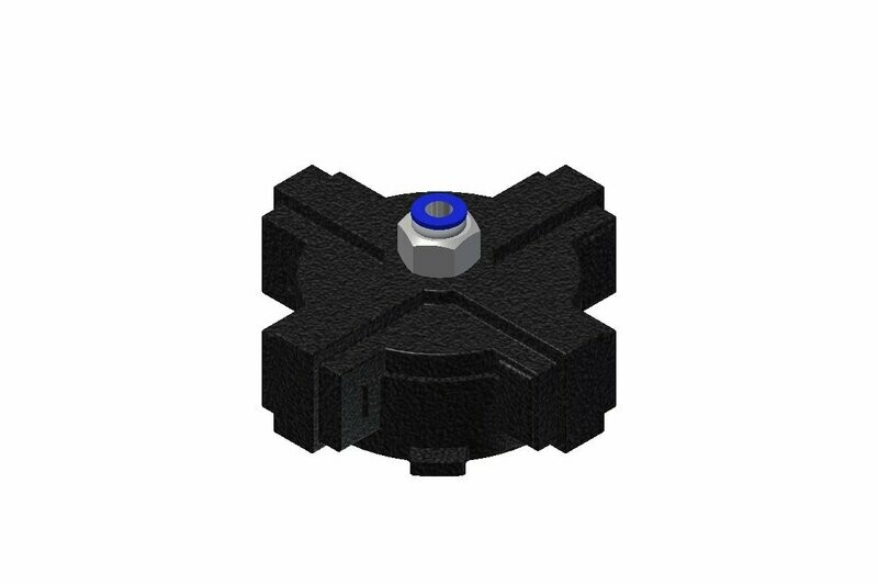 Großkartuschenadapter Schwarz