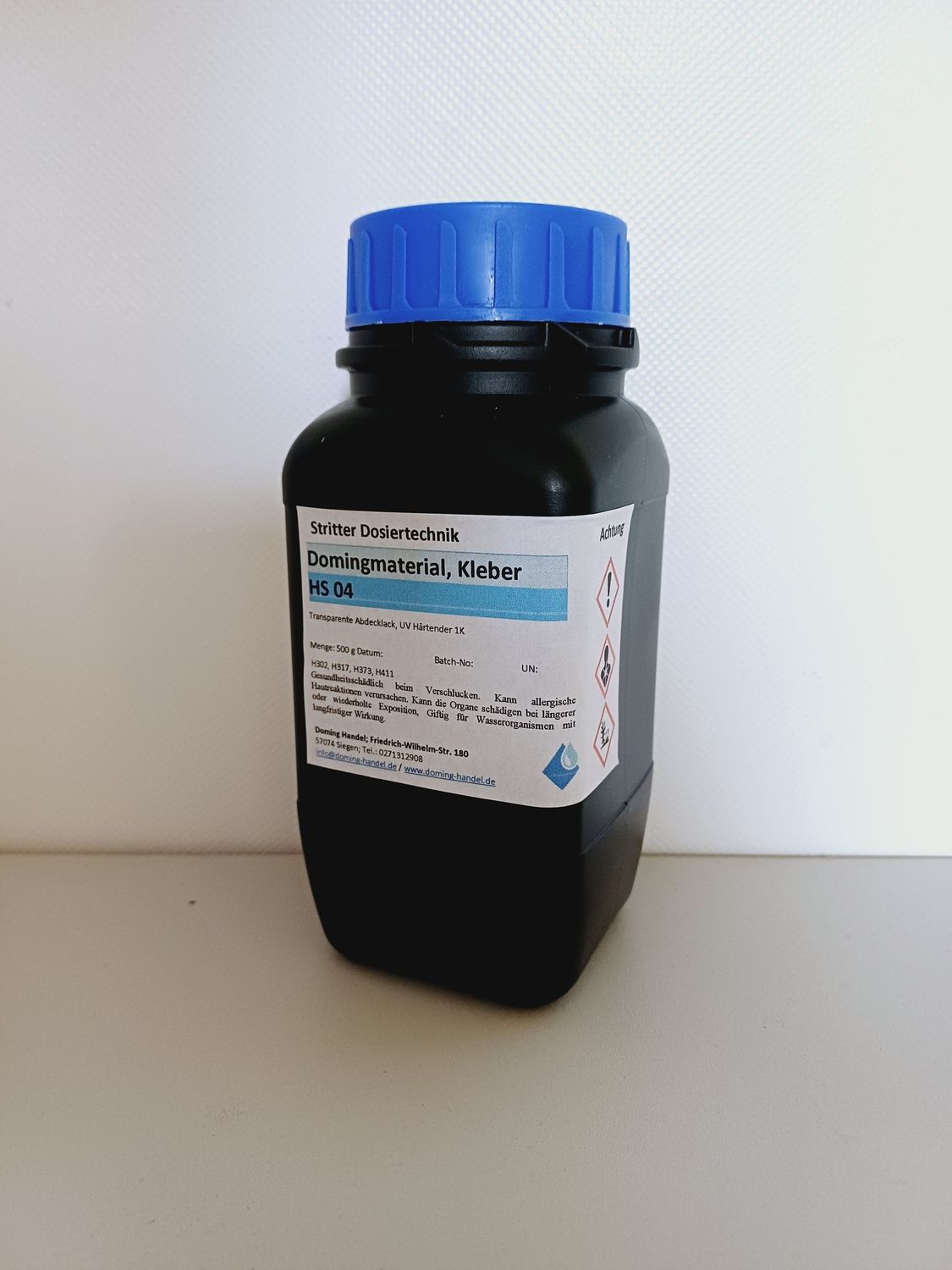 Domingmaterial, Kleber UV-HS04, 0,5KG