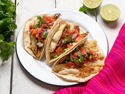 MON, APRIL 3: Grilled Mahi Tacos