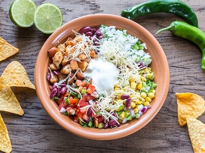 WED, APRIL 12: Pulled Chicken Burrito Bowls