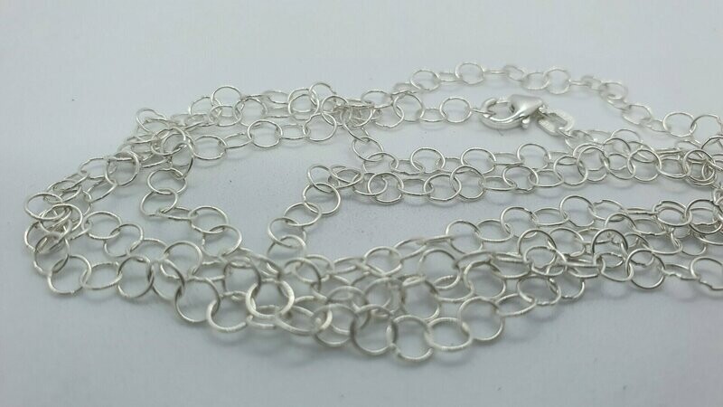 Gliederkette Silber 925 - zierlich, 80 cm Gliederkette Silber 925 - zierlich, 80 cm