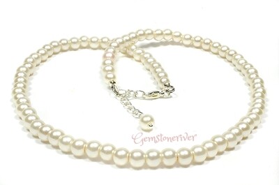 N154 Cream Ivory Necklace Bracelet & Earrings Set Wedding Mother's Day Birthday Baby Shower gifts UK