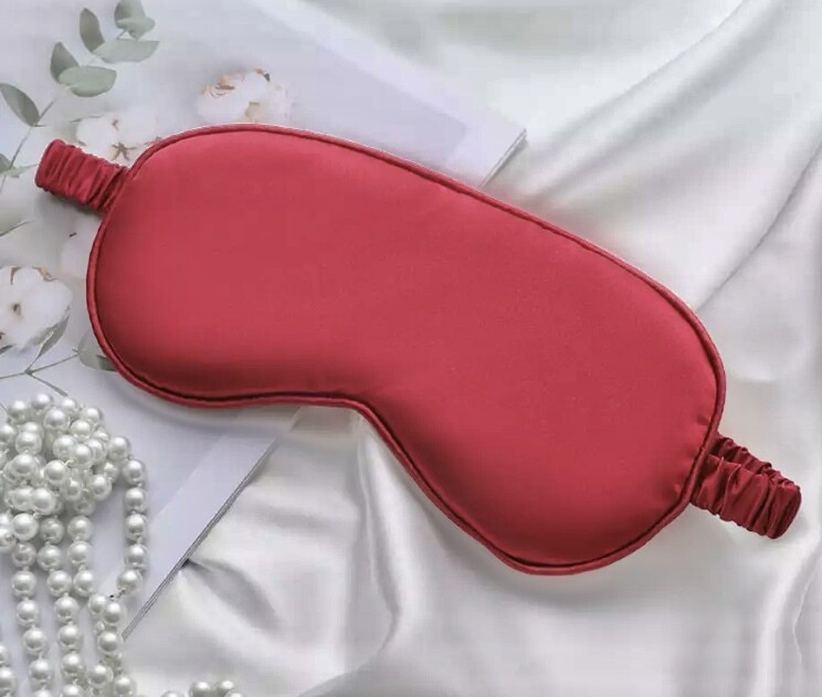 Red soft silk sleeping mask/blindfold UK gifts