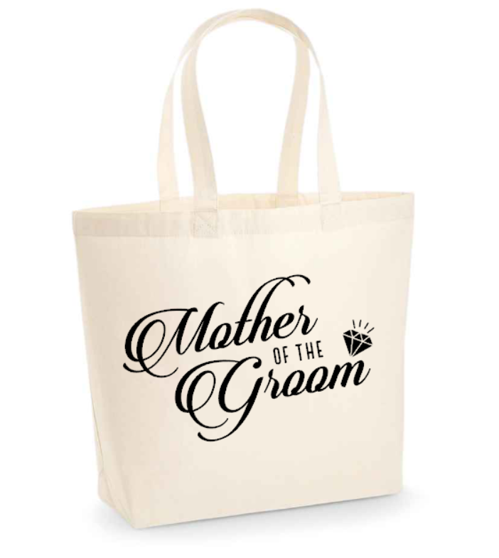 Mother of the Groom Cotton Tote Carrier Bag Wedding Day Gift