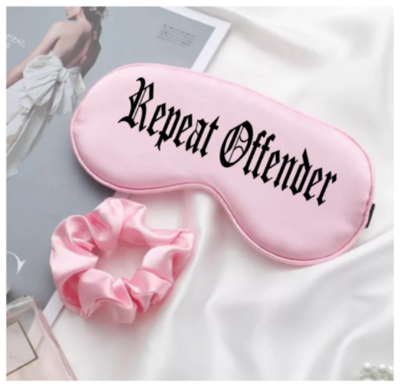 pink blue silk blindfold sleep mask gift - Repeat Offender