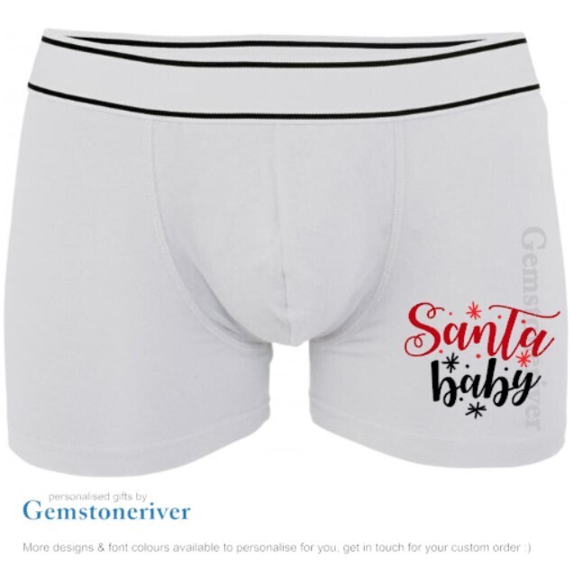 Santa Baby Men’s Boxers Xmas Underwear