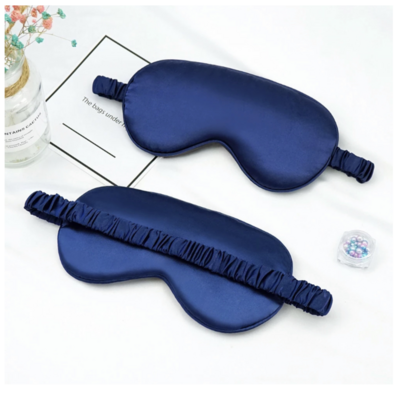 Navy Blue silk sleeping mask/blindfold Valentine's Day gifts