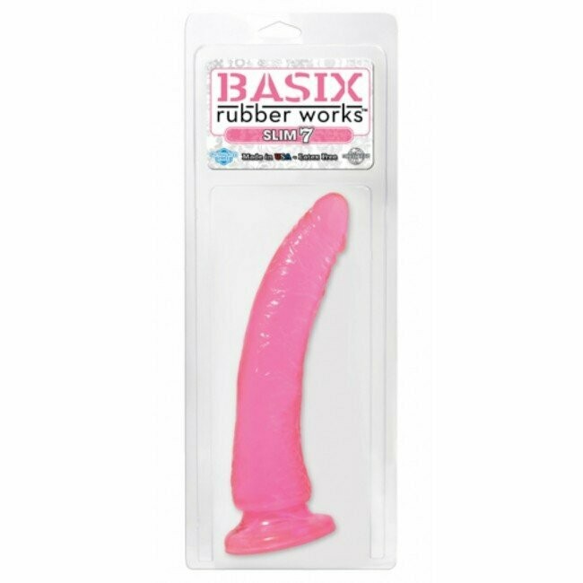 Basix rubber works slim dong with suction cup