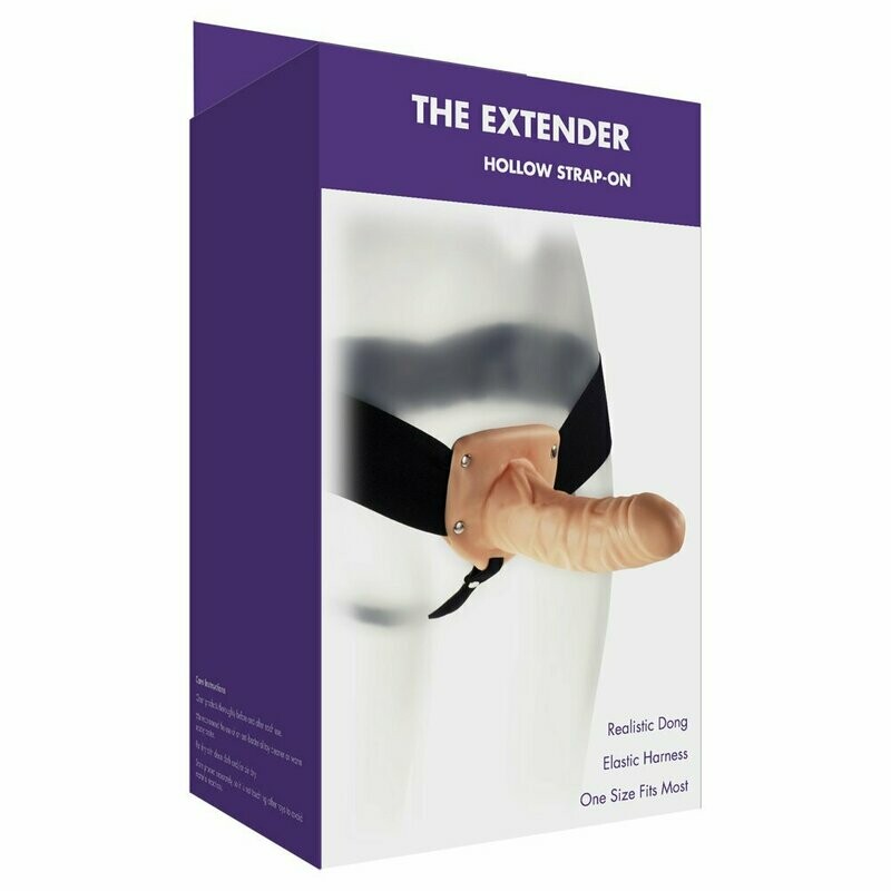 Kinx The Extender Hollow Strap On Flesh OS