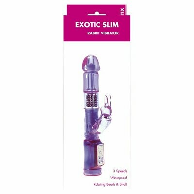 Minx Exotic Slim Rabbit Vibrator Purple OS