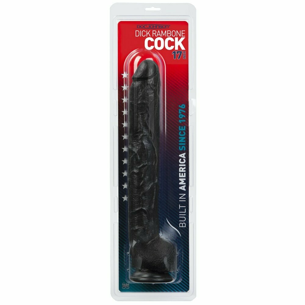 Doc Johnson Classic Dick Rambone Cock Black 17in