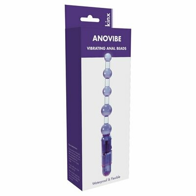 Kinx Anovibe Vibrating Anal Beads Purple OS