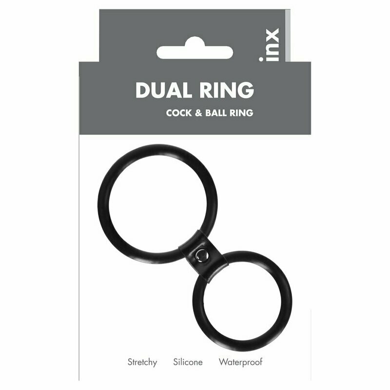 Linx Dual Ring Cock Ring Black OS