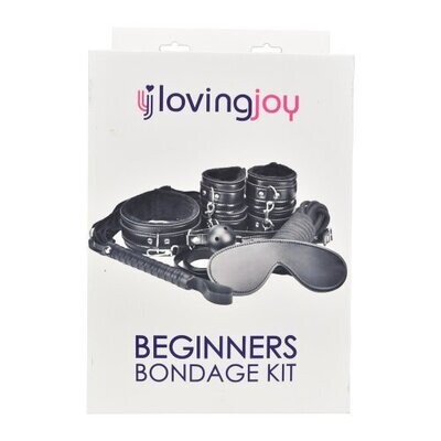 Loving Joy Beginner’s Bondage Kit Black (8 Piece)