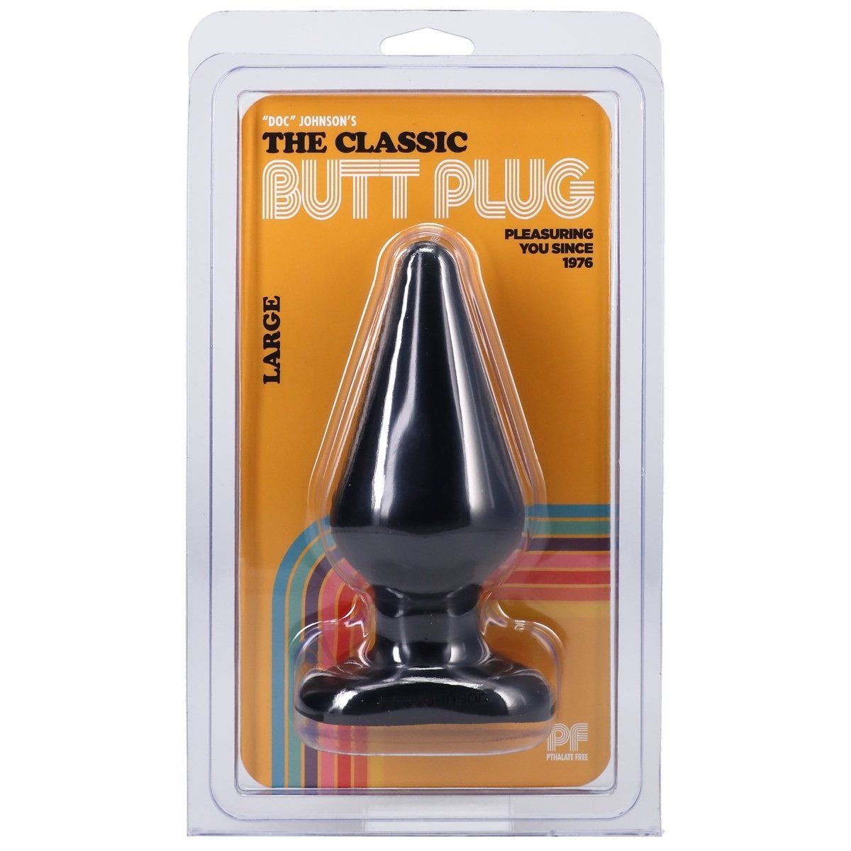 Doc Johnson Classic Butt Plug Black Large