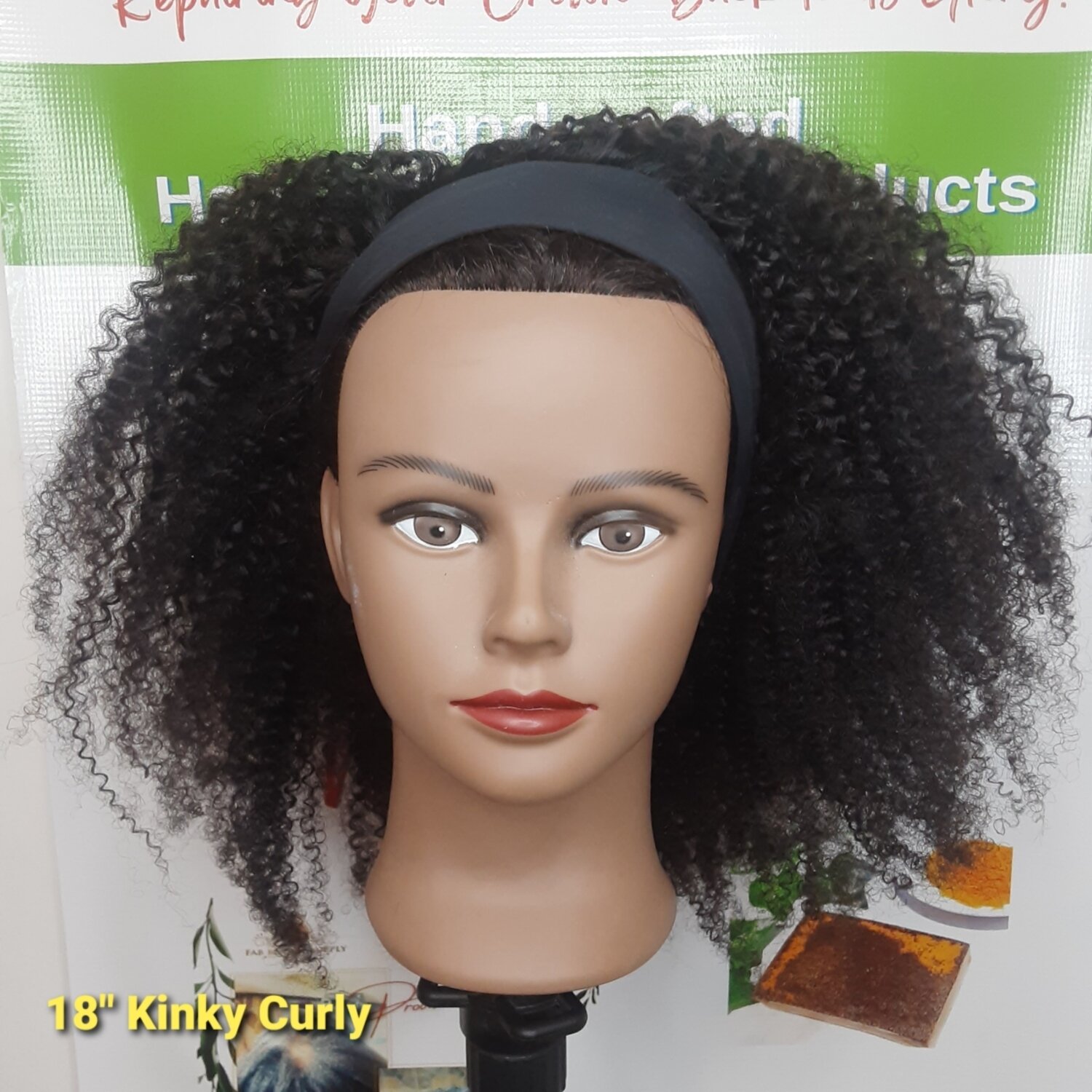 Afro Kinky Curly Headband Wig