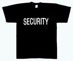 'Security' T-Shirts, Short Sleeves