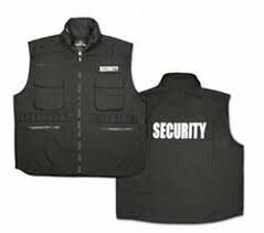 'Security' Vest - Black