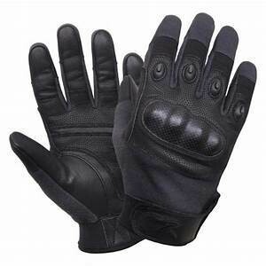 Hard Knuckle Carbon Fiber Gloves