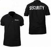 'Security' Polo Shirt - Black