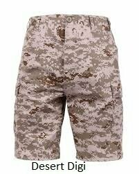 BDU Shorts - Desert Digital Camo