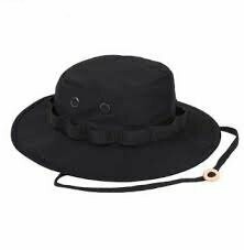 Boonie Hats - Black rip stop
