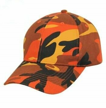 Ballcaps - Orange Camo