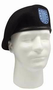 Beret - Black with Flash