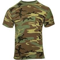 T-Shirt - Short Sleeve - Woodland Camo