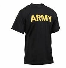 T-Shirt - Short Sleeve - Army - Black PT
