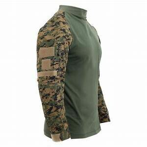 Combat Shirt - Woodland Digi/OD