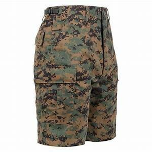 BDU Shorts - Woodland Digital Camo