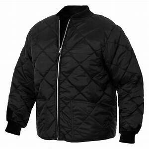 Quilted Utility Jacket - Black