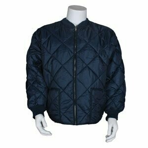 Quilted Utility Jacket - Navy Blue