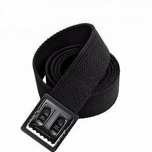 Web Belt -  Black/Black Open face
