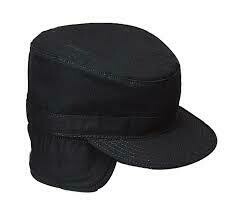 BDU Hat - Cold Weather with Ears - Black BDU Hat - Cold Weather with Ears - Black