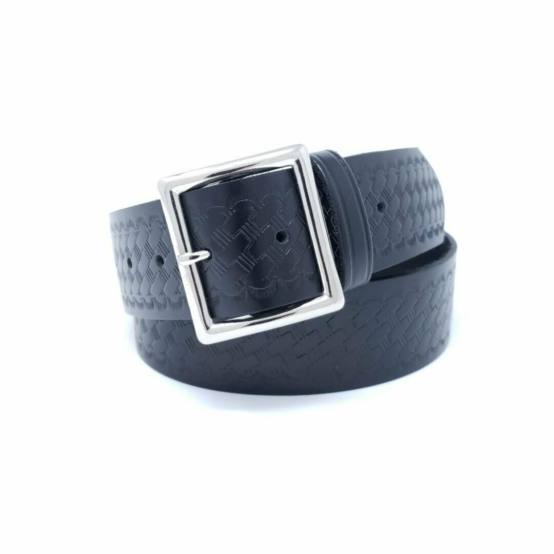 Leather Belt - Basket weave 1-3/4"