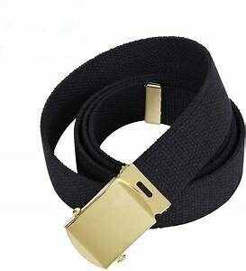 Web Belt -  Black/Gold