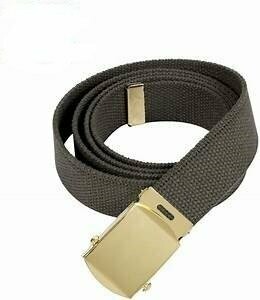 Web Belt -  OD/Gold